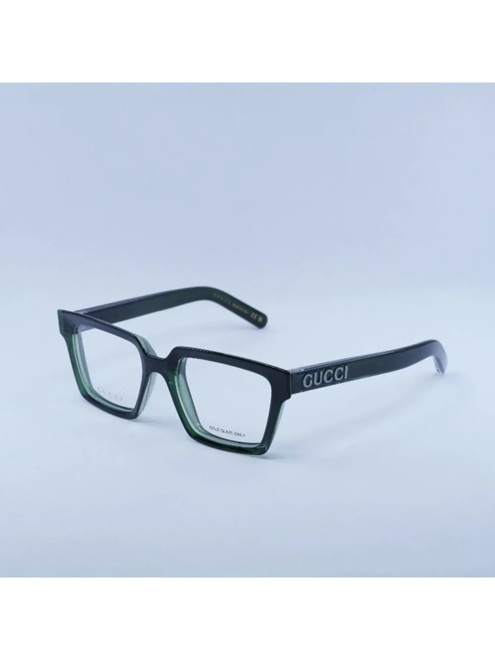 Gucci GG1725O 004 Eyeglasses Green 52mm Square Frame